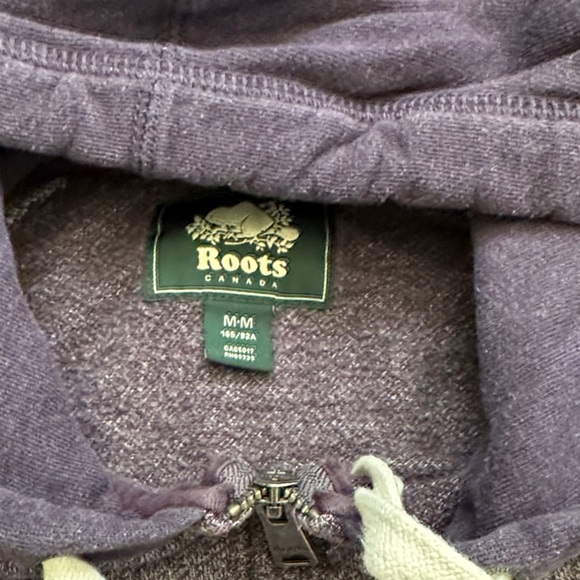 Roots Women’s Heathered Purple Zip-Up Hoodie - Picture 2 of 6